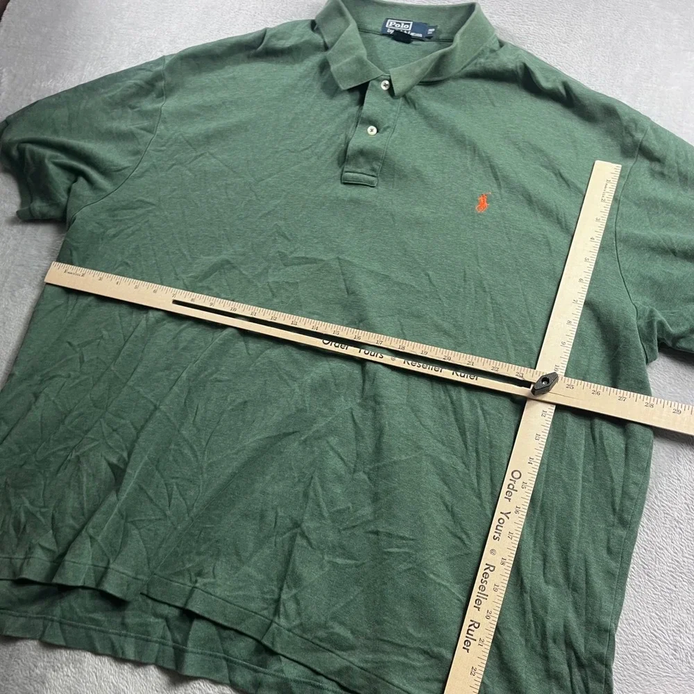 Polo Ralph Lauren Mens 3XB Big Green Short Sleeve Pony Logo Polo Shirt